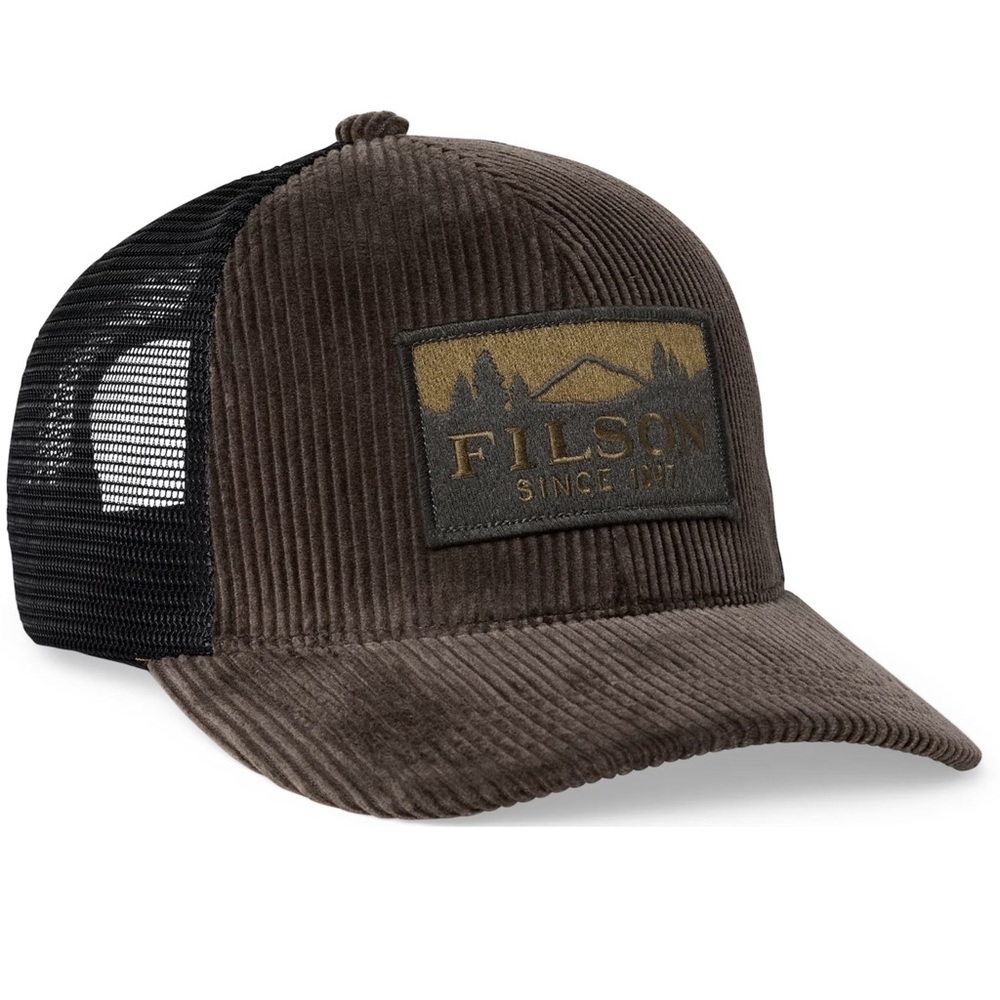 Filson Brown Corduroy Mesh Cap